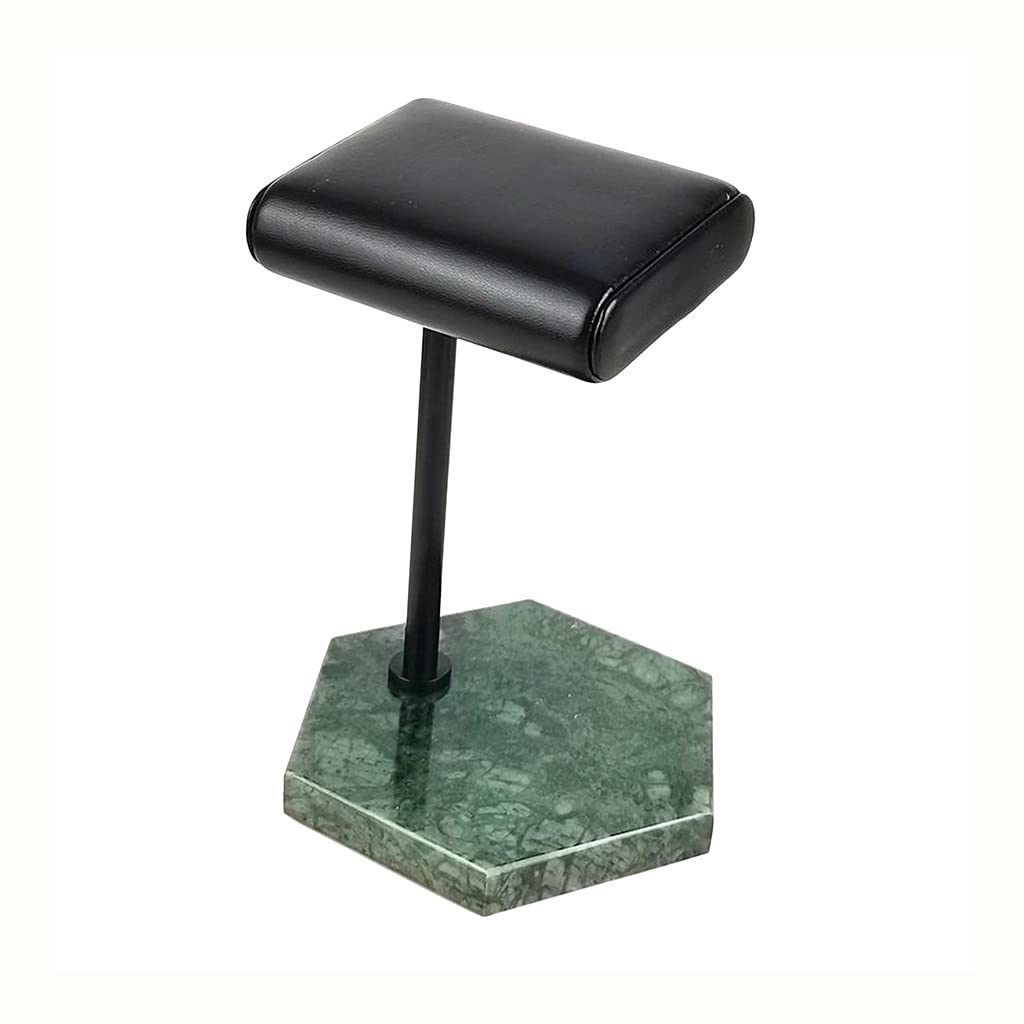 WYFDC Marble Bracelet & Watch Display Stand - Jewelry Organizer Rack for Bracelets, Watches & Accessories - Green Marble Storage Holder for Retail Stores, Boutique & Home Decor