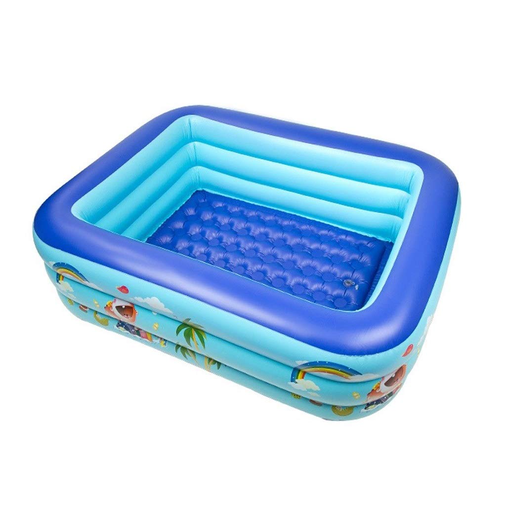 ZHZH Oversized Thickened Inflatable Pool for Kids - Adjustable Height with Layered Air Chambers, Large Outdoor Inflatable Swimming Pool for Backyard, Garden, and Summer Water Play