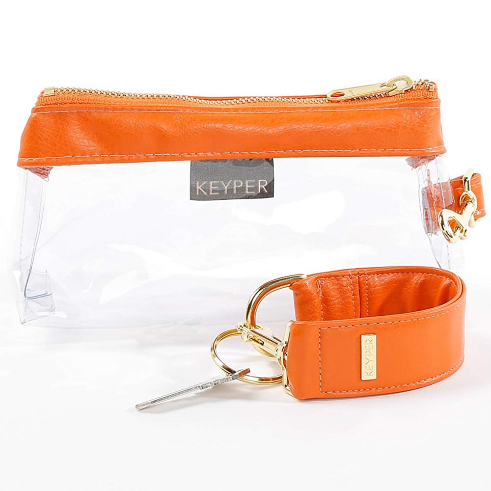 4-Piece Wristlet Keychain Set - Women's Faux Leather Wristlet Bracelet & 3 Stylish Clutch Purses | Fashion Handbags for Everyday Use, Parties & Date Nights