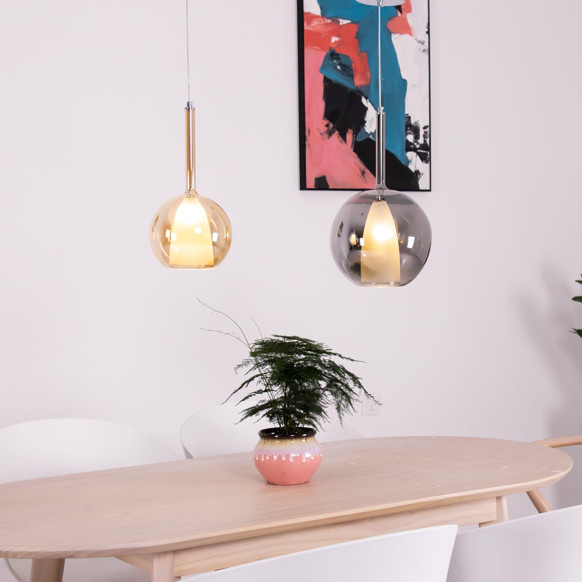 Modern Glo Pendant Light - Elegant Hanging Fixture for Kitchen Island, Dining Room & Bedroom - Dimmable LED Chandelier with Adjustable Height - Perfect for Home Decor & Interior Lighting