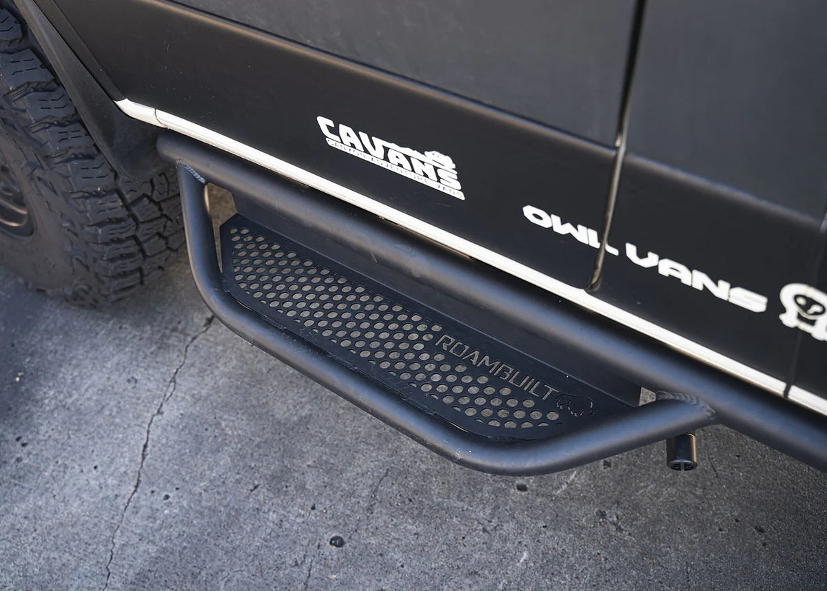 ROAMBUILT Tubular Side Step for 2007-2023 Mercedes Sprinter Van - Driver Side - Easy Entry & Exit - Heavy Duty Running Board for Campers & Work Vans