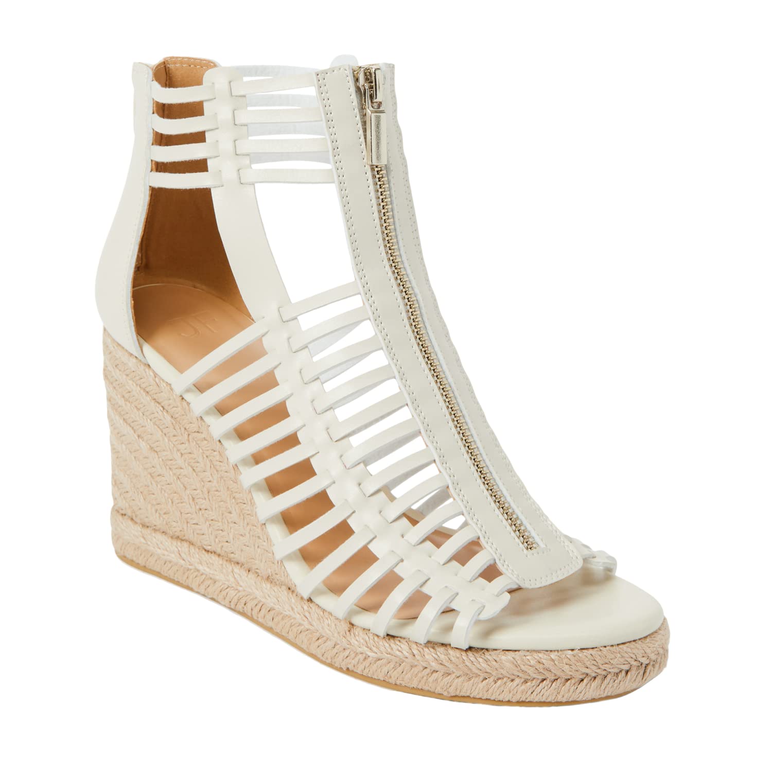 JustFab Jenala Women's Wedge Heels - Stylish Closed Toe Dressy & Casual Summer Shoes for Women | Perfect for Office, Date Night & Outdoor Events