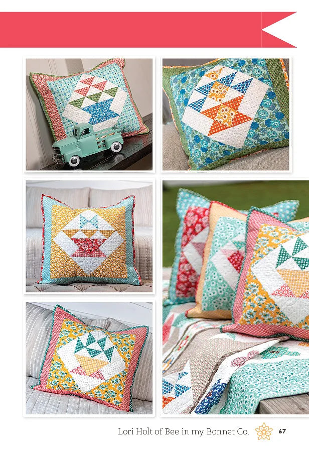 Lori Holt Flea Market Pattern Book - Quilting & Sewing Designs for DIY Home Decor & Craft Projects