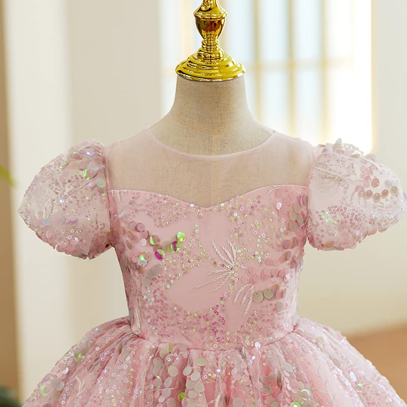 Luxury Sequin Flower Girl Dresses for Toddlers - Princess Wedding Party & Pageant Ball Gown Tutu Dresses | Perfect for Flower Girls, Birthday Parties, and Special Occasions