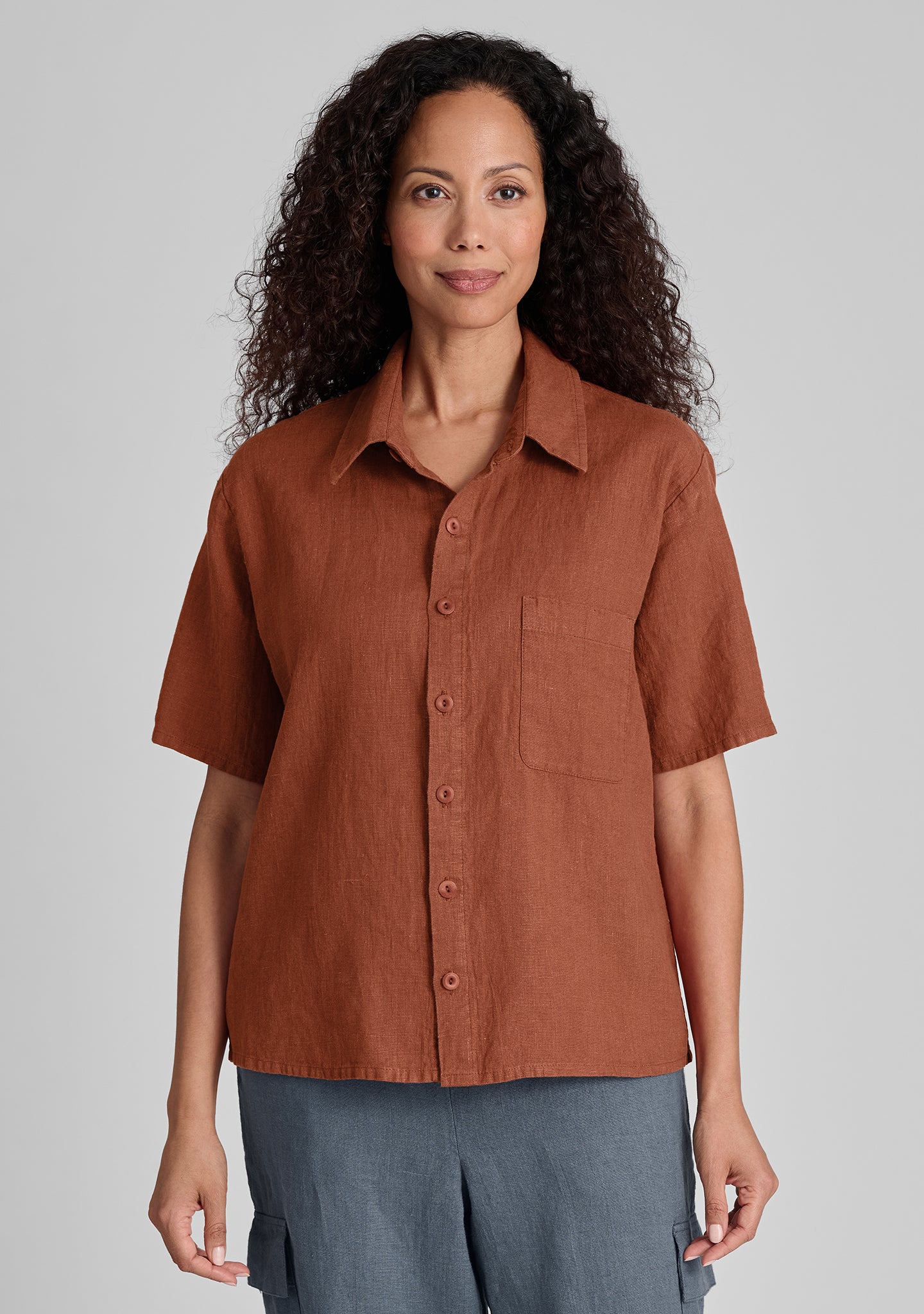 Premium Linen Button Down Shirt for Men & Women | Breathable & Comfortable Casual Wear | Perfect for Office, Travel & Summer Outfits