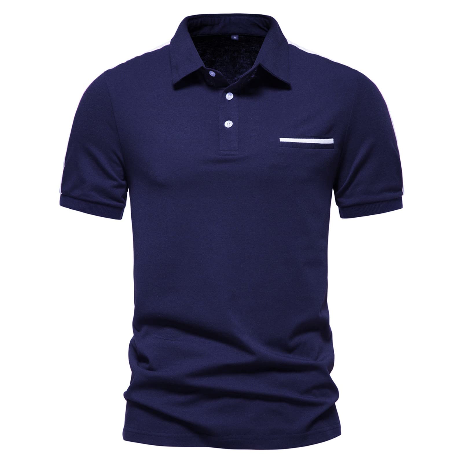 **Men's Short Sleeve Polo Shirts - Cotton Casual Summer Tee with Paisley Floral Print - Perfect for Outdoor Activities, Work & Casual Wear**