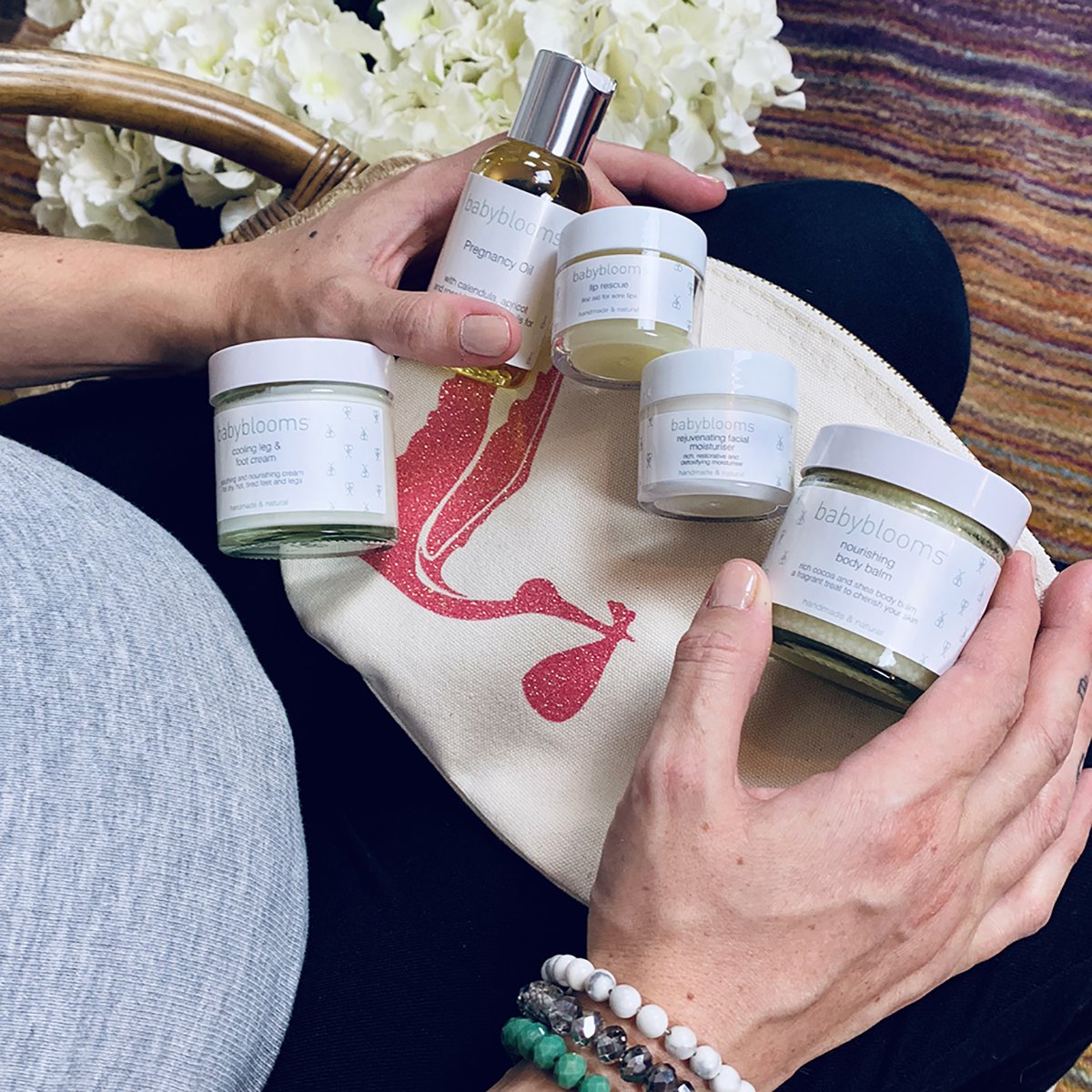 Pregnancy Skincare Gift Set for Expecting Moms - Coral | Perfect for Baby Showers, Self-Care & Pampering