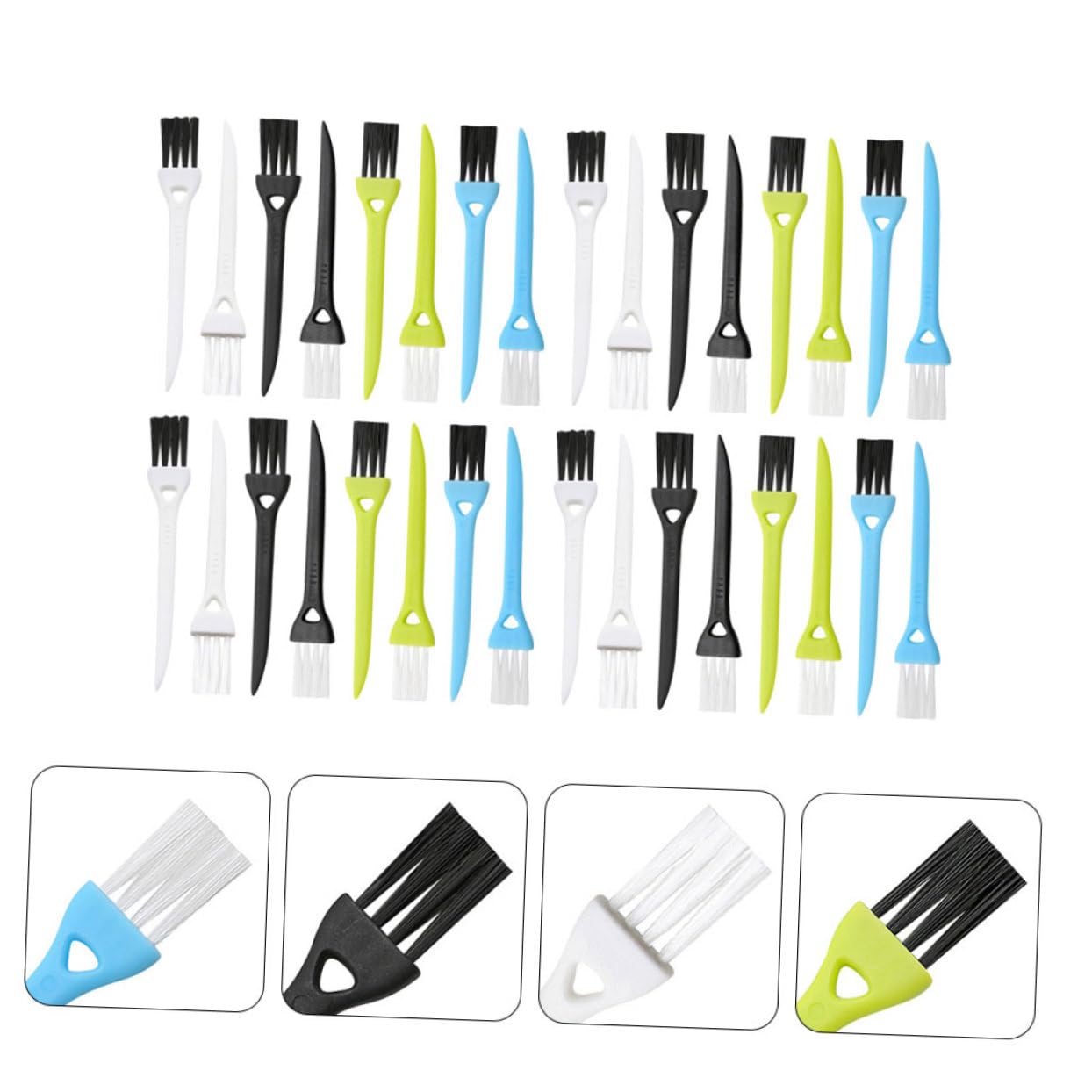 36-Piece Deep Cleaning Brush Set - Car Detailing, Tile Corner, Vent & Razor Scrub Brushes | ABS Electric Duster Tool Kit for Auto, Home & Shower Cleaning | Perfect for Car Interiors, Bathroom Grout & Appliance Maintenance