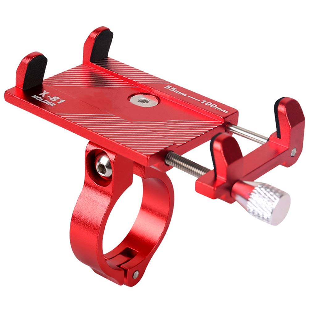 Durable Aluminum Alloy Adjustable Mountain Bike Phone Holder - 360° Rotating Clamp for GPS & Smartphones | Perfect for Cycling, Commuting & Outdoor Adventures
