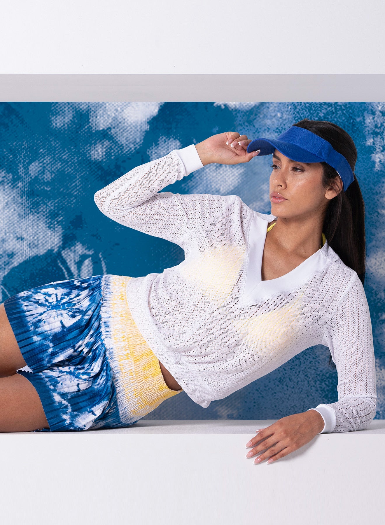 Stylish Shibori Stripe Lace Pullover Sweater - Trendy Boho Chic Knit Top for Women | Perfect for Casual Outings, Date Nights & Fall Layering