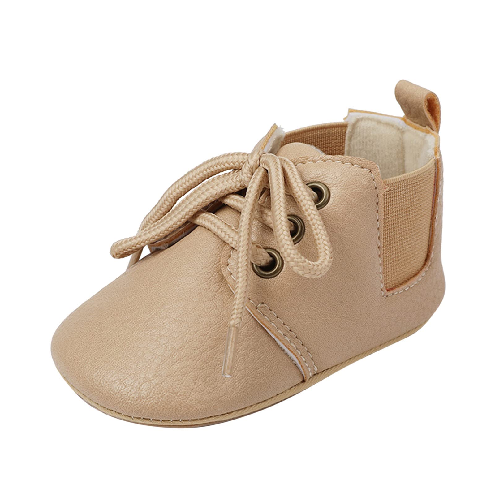 Baby Boys & Girls First Walkers Shoes - Soft Sole Leather Lace-Up Sneakers for Toddlers & Prewalkers - Perfect for Casual Wear, Sports & Early Walking Stages
