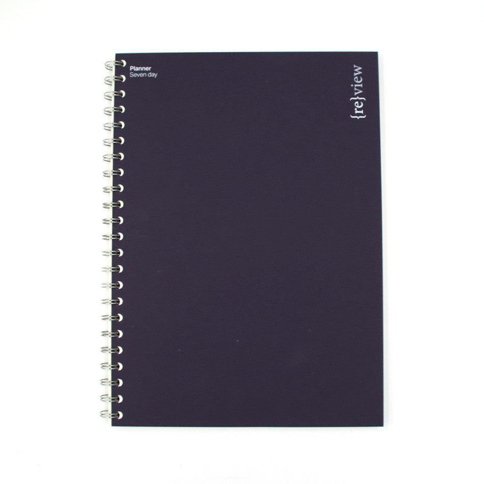 Coffeenotes Planner A4 7-Day Weekly Organizer in Aubergine Tweed - Perfect for Work, School & Personal Scheduling