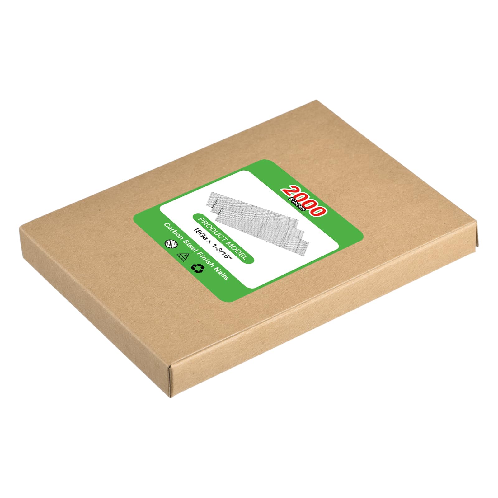 2000Pcs 18 Gauge Brad Nails 1-3/16