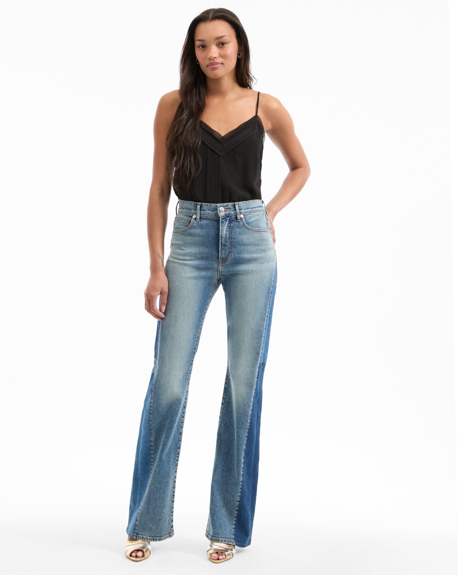 Beverly Skinny Flare Jeans for Women - High Waisted Stretch Denim Pants - Trendy Bootcut & Flared Leg (Perfect for Casual Wear, Office, and Night Out)