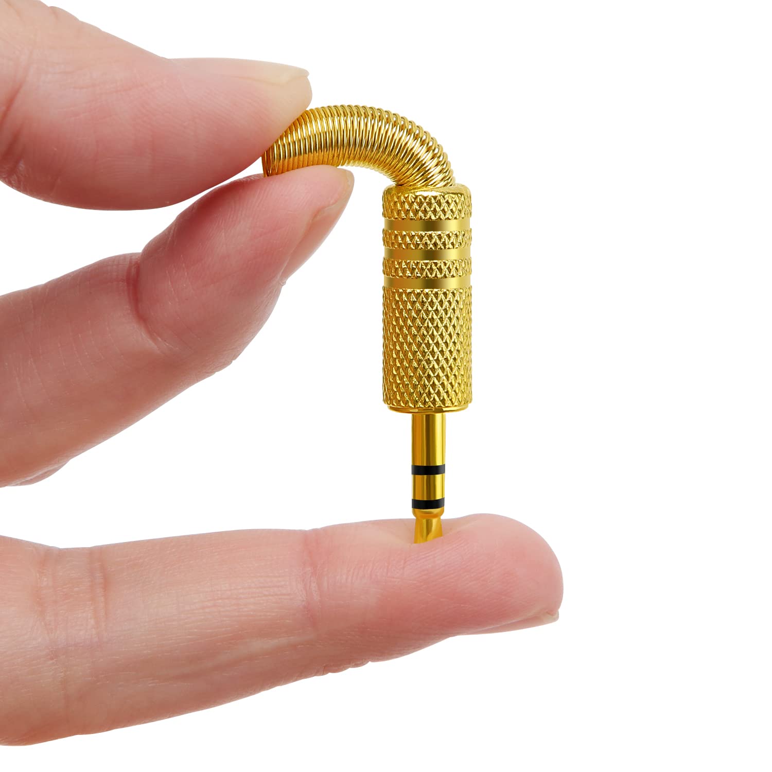 15 PCS 3.5mm TRS Male Audio Jack Plug - Gold Plated Metal Headphone Connector with Spring for Soldering | Compatible with Headphones, Earbuds, Headsets | DIY Audio Repair & Custom Cable Making