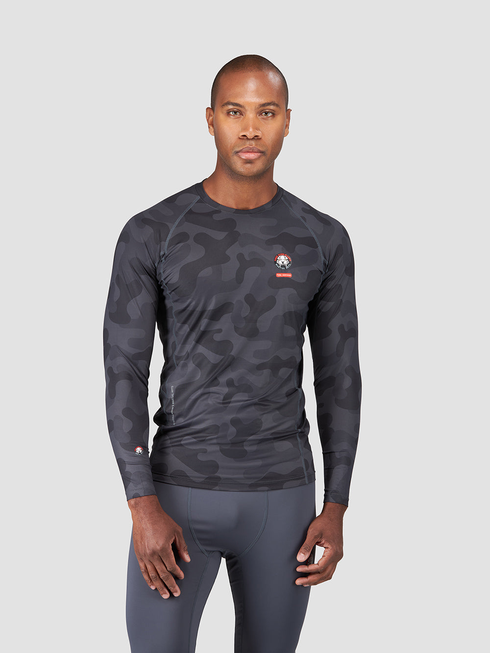 Rebel Camouflage Rash Guard - UPF 50+ Sun Protection for Surfing, Swimming & Outdoor Sports
