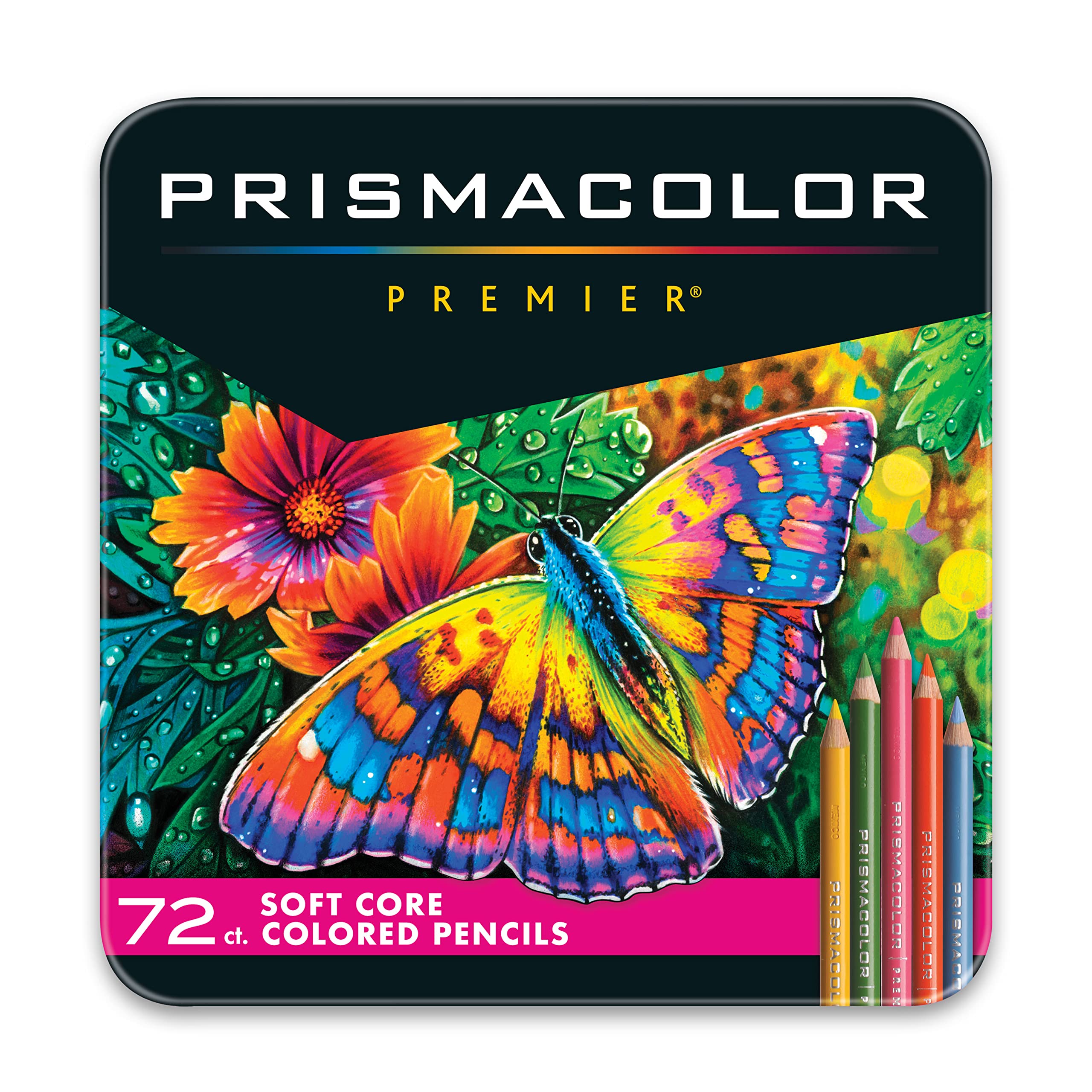 Prismacolor Premier Soft Core Colored Pencils - 72 Pack | Professional Art Supplies for Drawing, Sketching & Adult Coloring Books | Perfect for Artists, Students & DIY Craft Projects