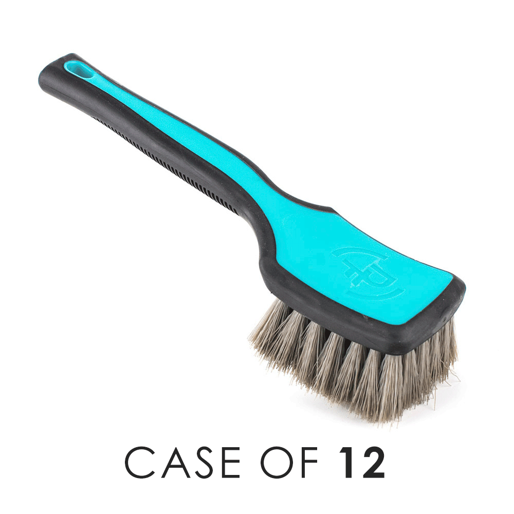 ProGrip Heavy Duty Tire Brush with Case - Premium Car Wheel Cleaning Tool for Auto Detailing & Maintenance - Perfect for Cars, Trucks, SUVs & Motorcycles
