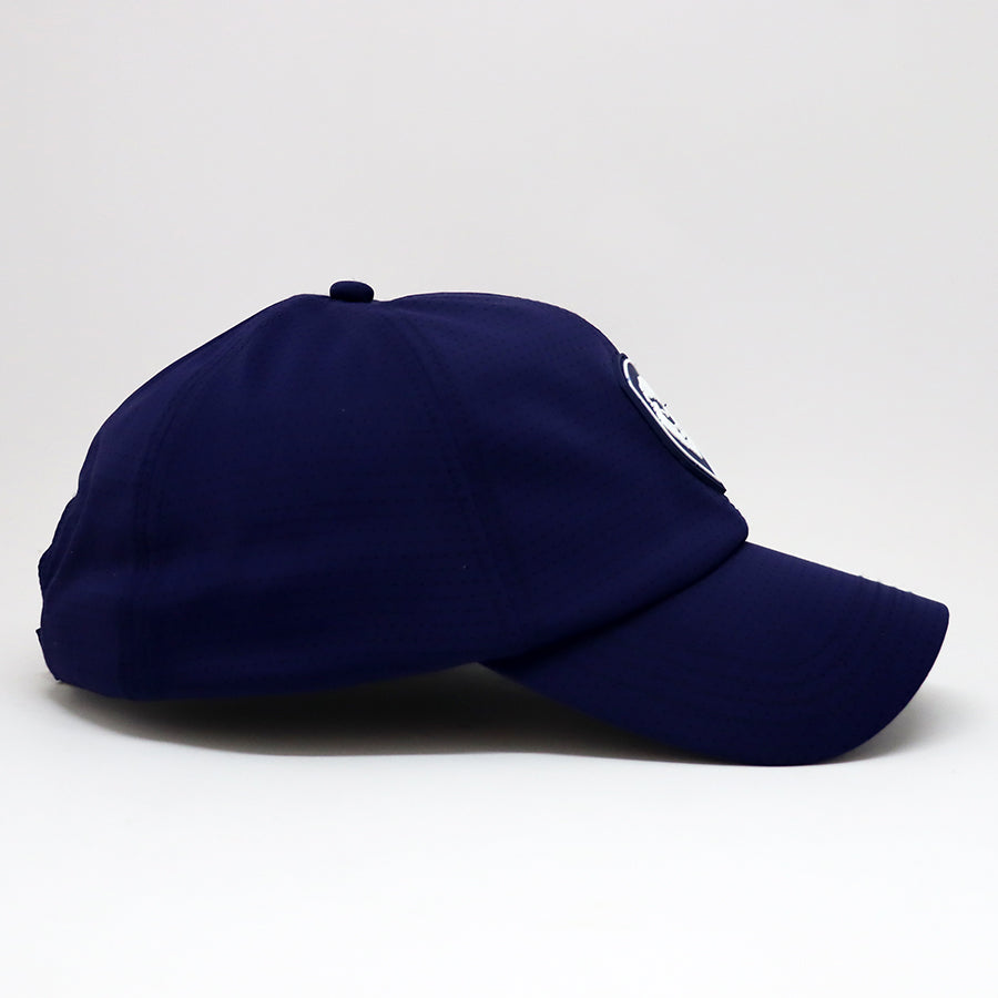 VT Shield Future Looks Bright Navy Velcro Performance Perforated Hat - Breathable Adjustable Baseball Cap for Outdoor Sports & Casual Wear