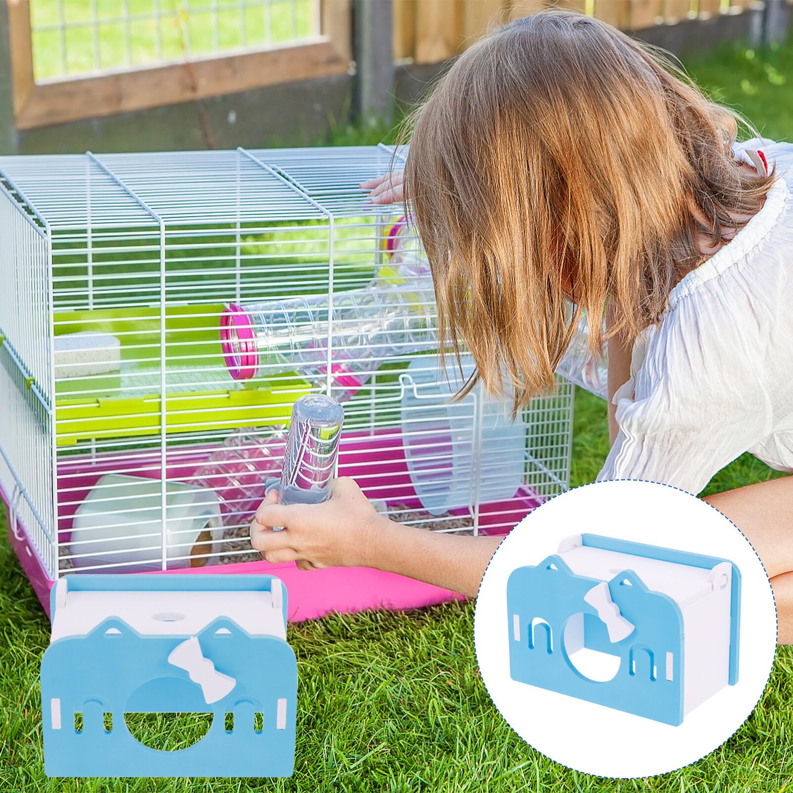 POPETPOP Hamster Bed & House - Cozy Pet Sleeping Nest for Hamsters, Rats & Small Animals - Perfect for Cage Accessories & Comfortable Rest