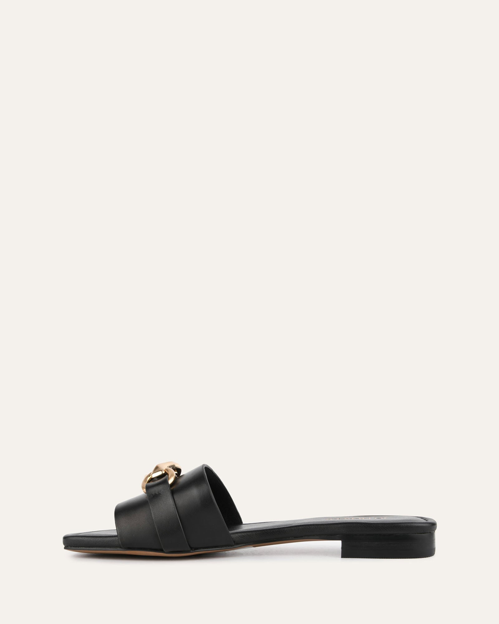 Pablo Black Leather Flat Slides - Comfortable & Stylish Men's & Women's Sandals for Casual Wear, Beach, Pool & Summer Outfits