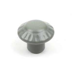 Century Alps 1-3/8 Inch Cabinet Knobs - Matte Green Ceramic Drawer Pulls (25 Pack, 51027-MGR) for Kitchen Cabinets, Dressers & Furniture Hardware