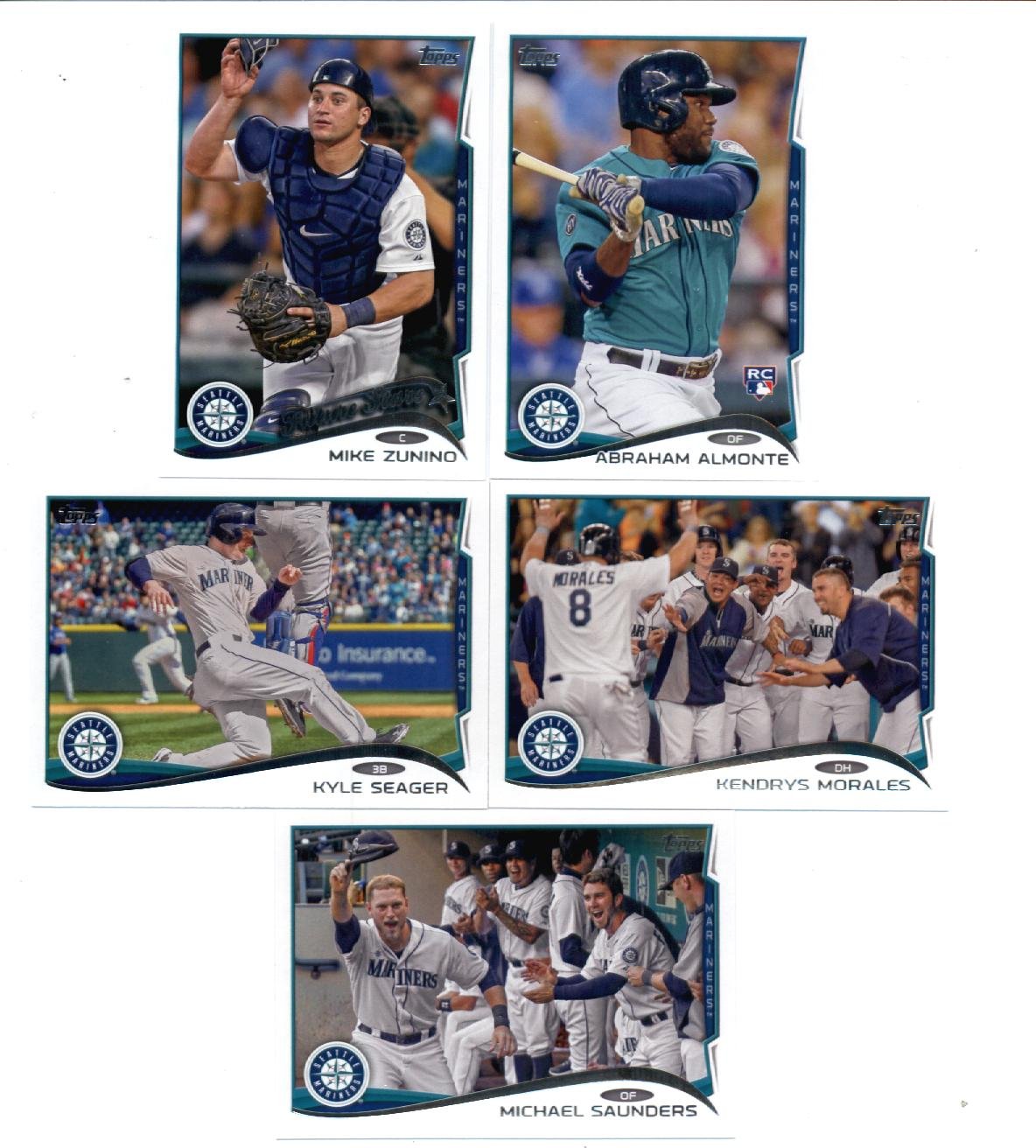Seattle Mariners Series 1 Baseball Cards - 14-Piece MLB Trading Card Set for Sports Collectors & Baseball Fans | Perfect Gift for Fantasy Baseball, Game Day Decor, Man Cave, Birthday Presents | Ideal for Home & Office Display, Sports Memorabilia Collections | Great for Fantasy Drafts, Baseball Enthusiasts & Sports-Themed Parties | Use for Collecting, Decorating, Gifting & Celebrating Baseball Fandom | Perfect for Game Nights, Sports Bars, Fan Clubs, and Baseball-Themed Events