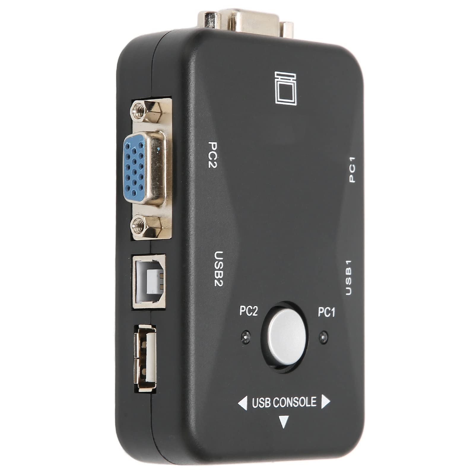 Yoidesu USB 2.0 KVM Switch - 2 Port Dual Monitor KVM Switch with 1920x1440 Resolution for Windows 95/98/98SE/2000/ME/XP - Perfect for Home Office, Gaming & Multi-Computer Workstations