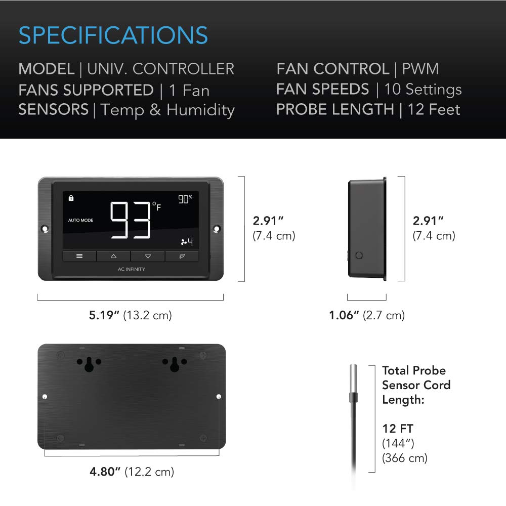 AC Infinity AIRBLAZE T10 Universal 10