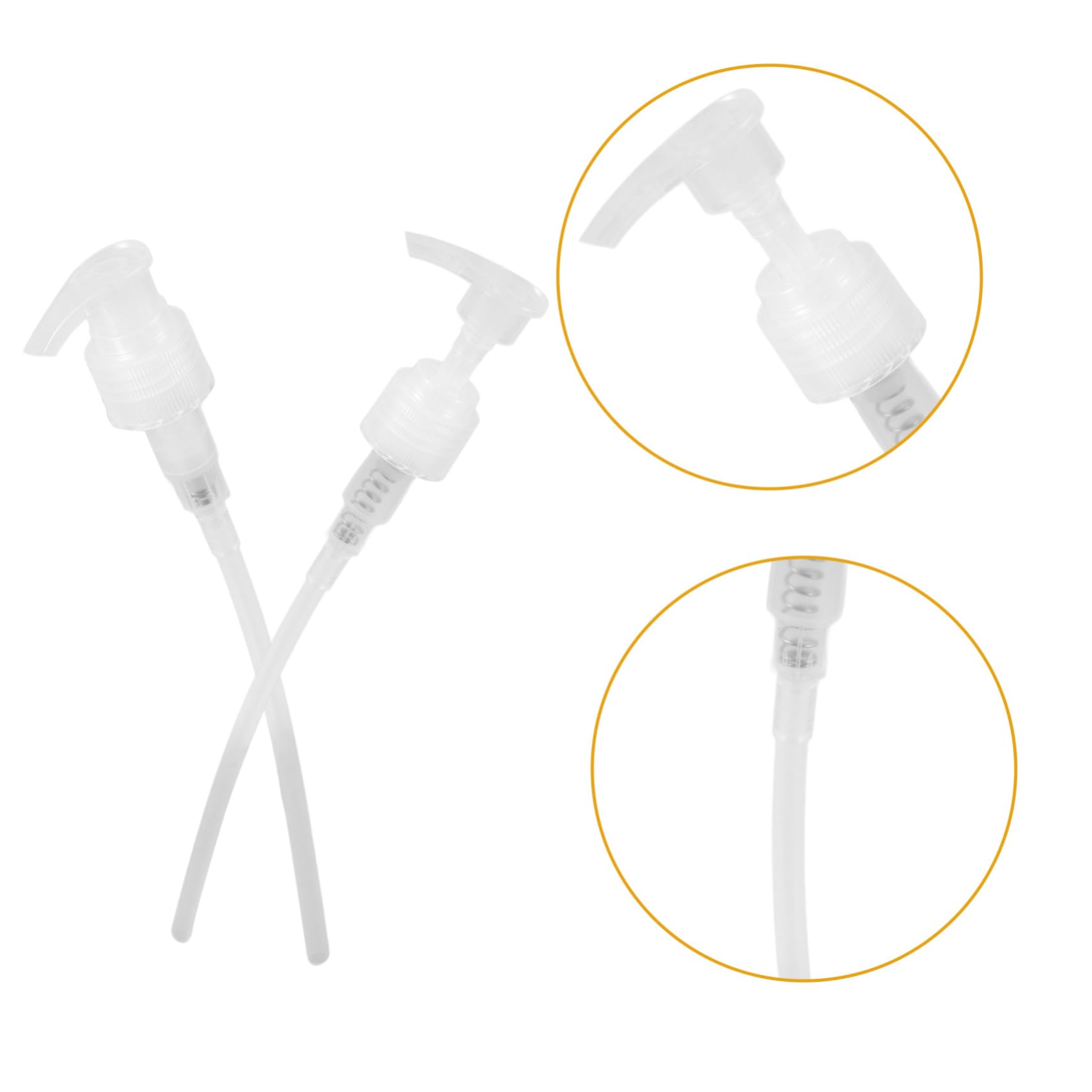 Cabilock 2-Pack Lotion Dispenser Pump Replacement - Soap Dispenser Pump for Bathroom, Kitchen & Salon - Universal Fit for Most Bottles