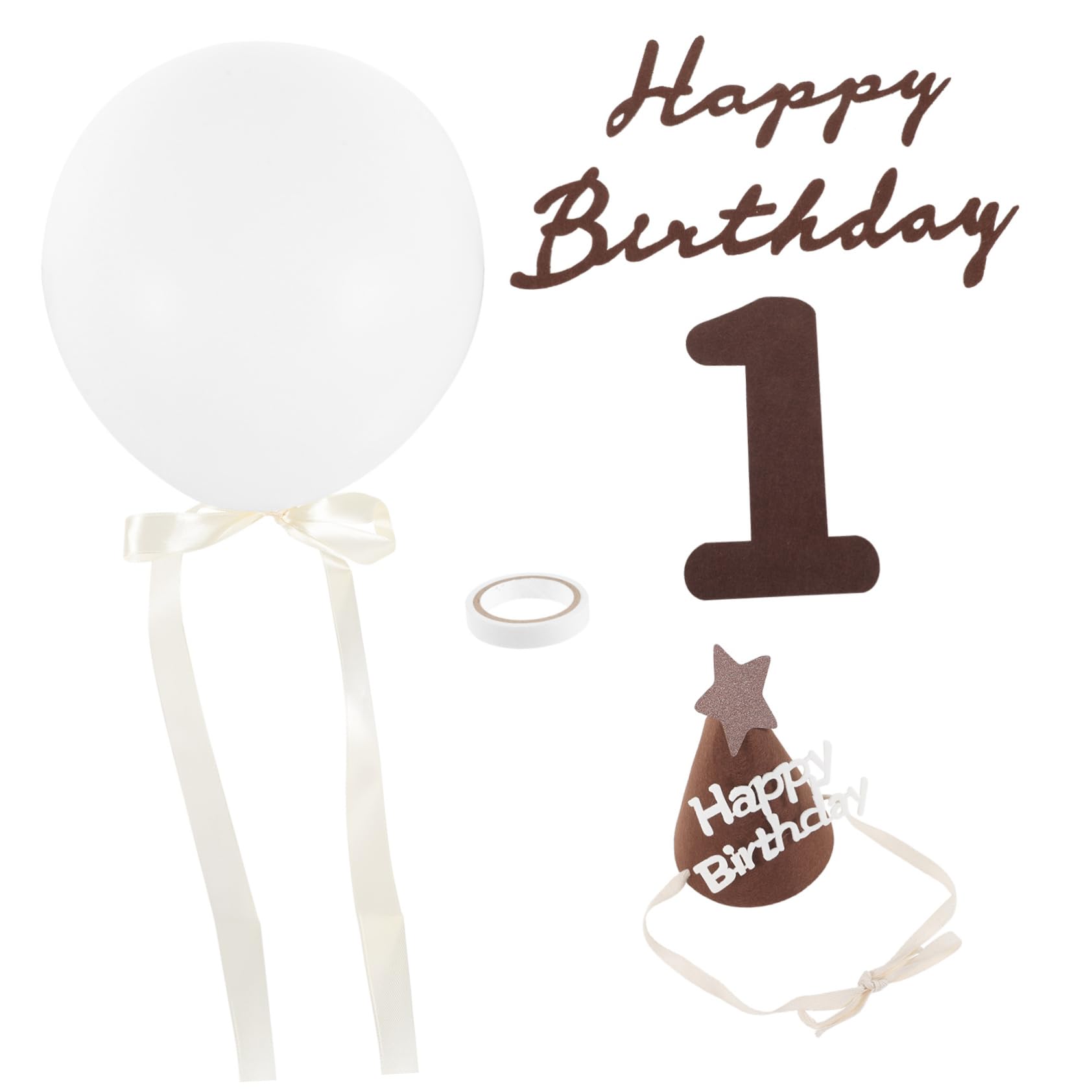 HAPINARY Unique Birthday Balloon Decorations Set - Party Supplies for Boys & Girls - Photo Backdrop Props - Perfect for Birthday Parties, Baby Showers & Celebrations
