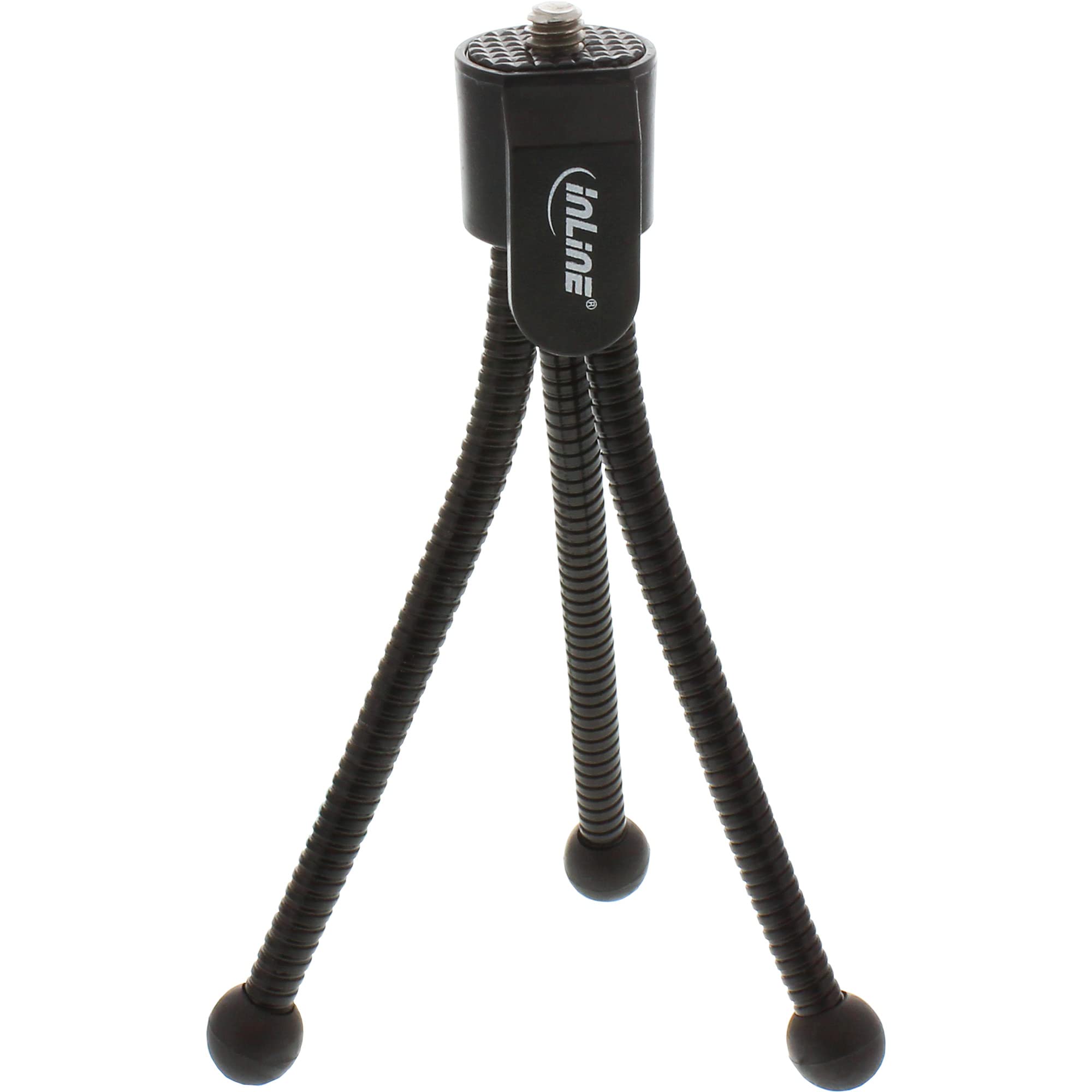 48006 Mini Tripod for Digital Cameras, Smartphones & DSLR - 12.5cm Compact Portable Stand with 360° Rotation - Perfect for Vlogging, Travel Photography & Selfies (Black)