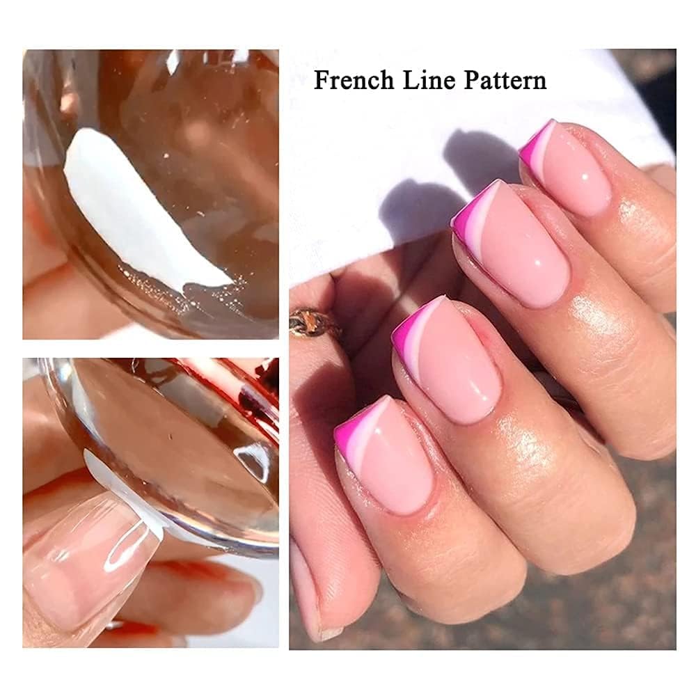 Premium Nail Art Stamper Kit - Silicone French Nail Stampers, Scrapers & Replaceable Heads - 100+ Uses Soft Stamper for DIY Nail Designs - Perfect for Home Manicures, Salon Professionals & Nail Art Enthusiasts