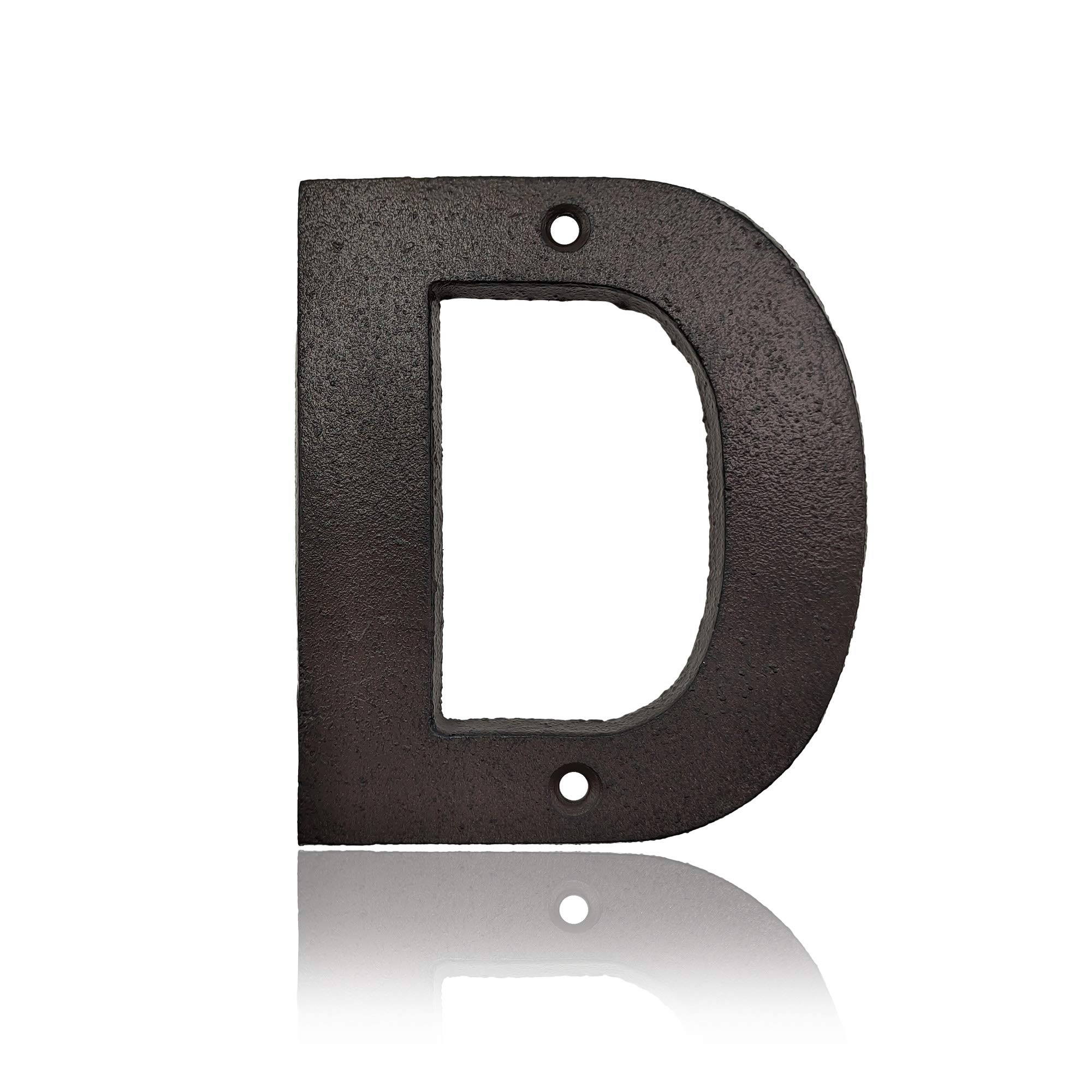4.9 Inch Large Outdoor House Numbers - Weatherproof Address Plaque for Mailbox, Front Door & Home Exterior - Modern & Durable Metal Letters for Easy Visibility (Set of 4) - Perfect for Curb Appeal & Package Delivery