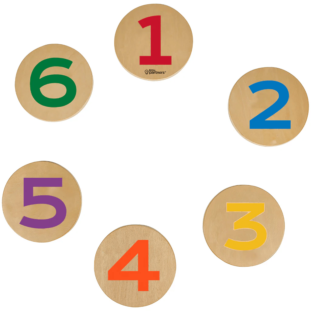 Little Partner Step 'N Learn Stepping Stones - Colorful Educational Balance Toys for Toddlers, Perfect for Indoor Playrooms & Outdoor Backyard Learning Activities
