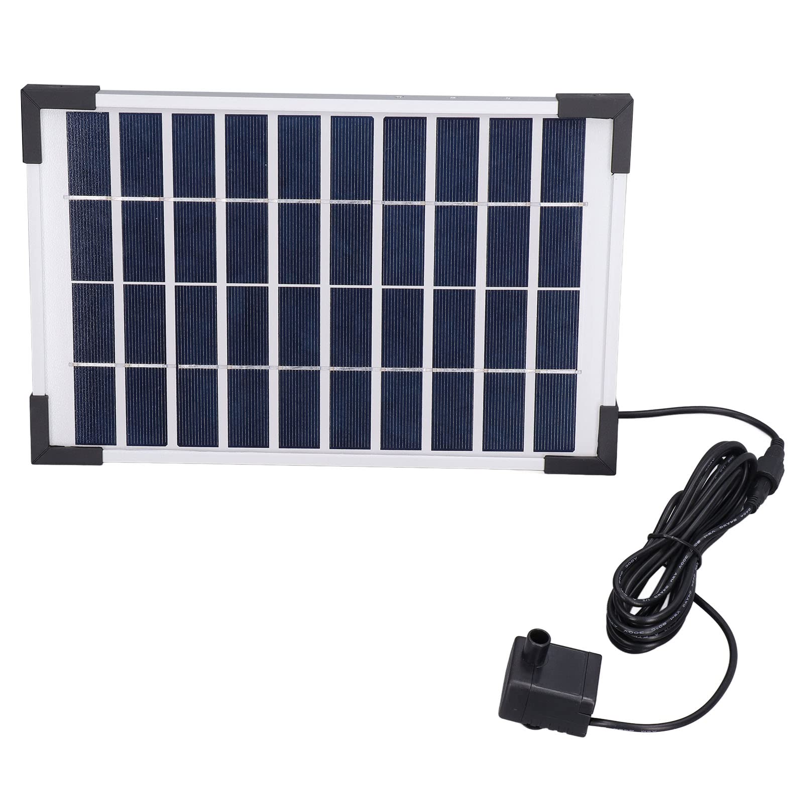 Solar Fountain Kit 10V 5W 190L/H - Portable Mini Water Pump for Aquariums, Ponds, Bird Baths & Outdoor Decor - Easy to Use Solar Powered Fountain Pump for Garden, Patio & Backyard Water Features