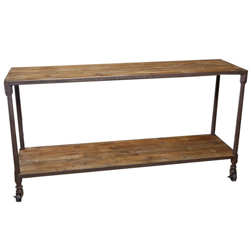 Modern Leigh Console Table - Entryway Sofa Table with Storage Shelf, Farmhouse Style Hallway Accent Furniture for Home Decor (Perfect for Living Room, Bedroom, or Foyer)