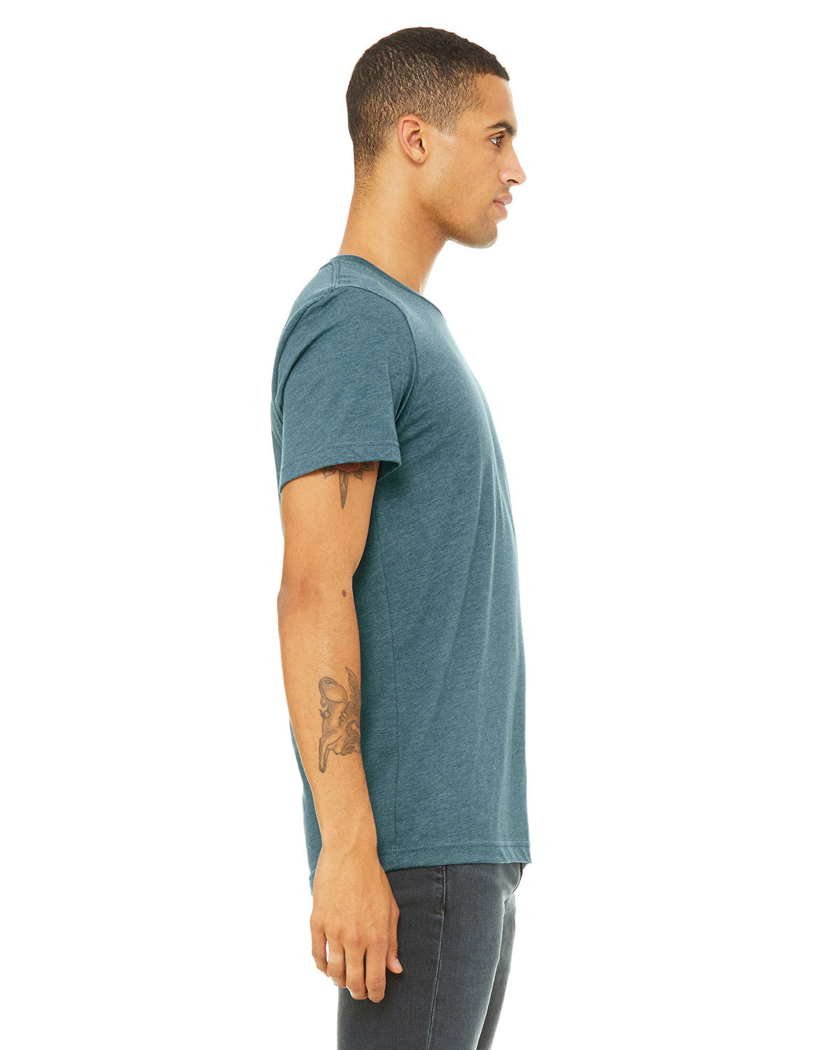 Bella + Canvas 3001CVC Unisex Heather CVC Crew Neck T-Shirt - Soft Cotton Blend for Men & Women - Perfect for Casual Wear, Screen Printing & Everyday Outfits