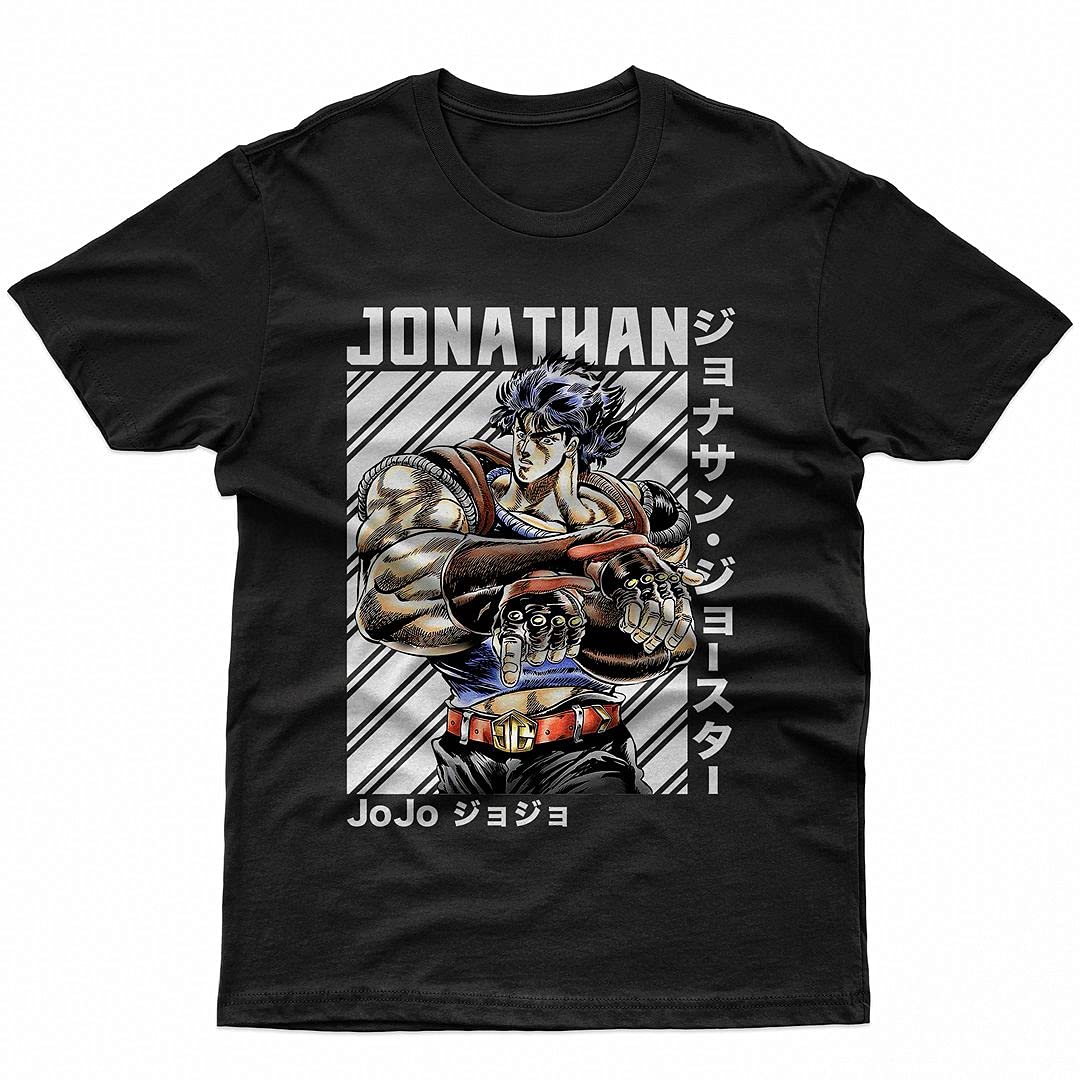 MISOTO68 Jonathan Joestar Anime T-Shirt - Unisex Manga Graphic Tee for Men, Women & Kids | Casual Cosplay, Anime Convention & Streetwear Fashion