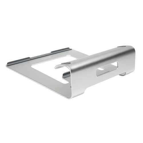 Ergonomic Aluminum Laptop Stand for MacBook Pro/Air & Tablets - Adjustable Desktop Notebook Holder with Cooling Ventilation - Perfect for Home Office, Gaming & Workspace Setup