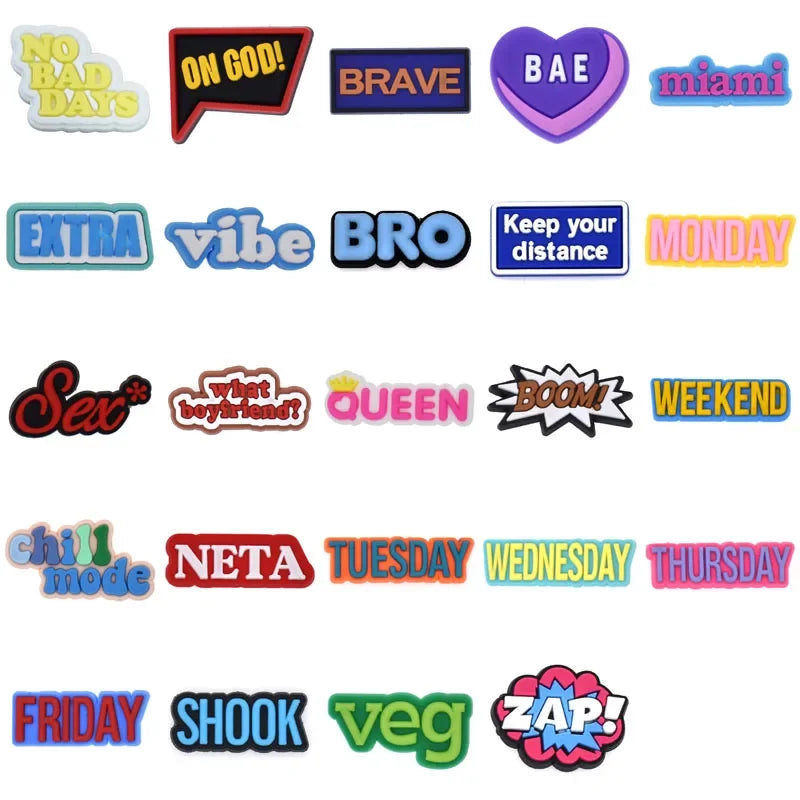 VIBE BRO Veg Zap Shoe Charms for Crocs - Fun & Stylish Decorations for Women, Men & Kids - Perfect for Sandals, Clogs, Jeans & Buckle Shoes - Great for Casual Wear, Parties & Everyday Fashion