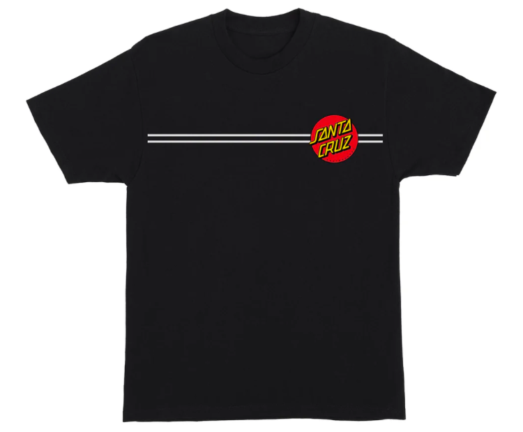 Santa Cruz Classic Dot T-Shirt for Men - XL Size in Black | Casual Streetwear & Skate Style Tee for Everyday Wear