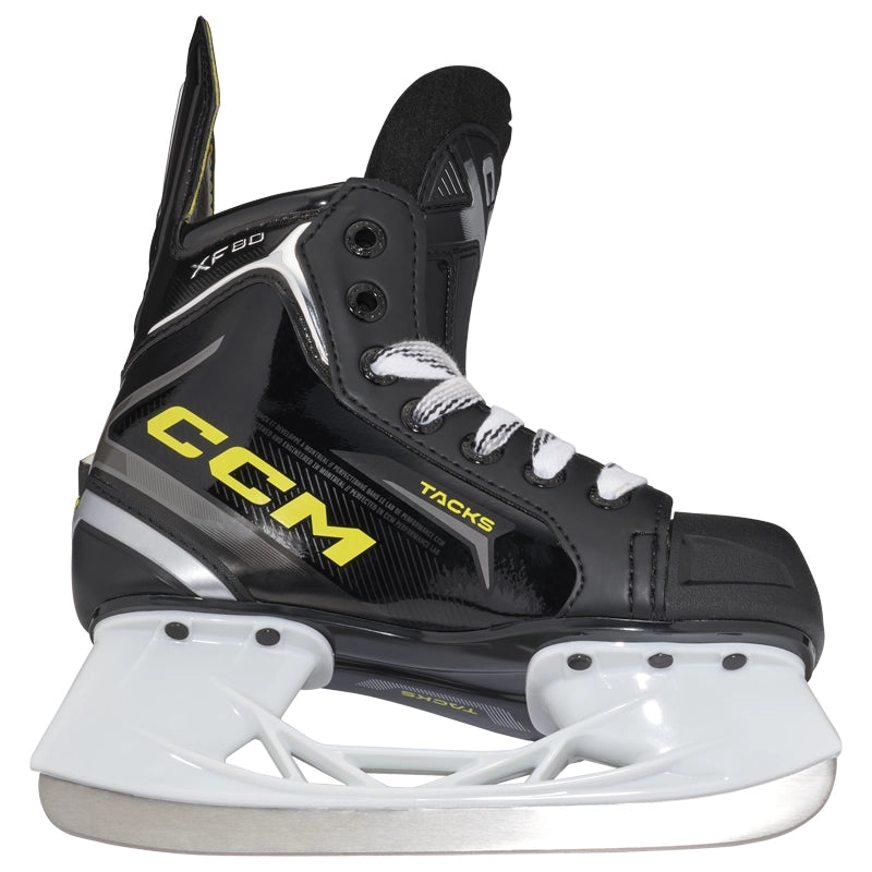 CCM Tacks XF80 Youth Ice Hockey Skates - Lightweight & Durable for Hockey Training & Games - Perfect for Kids & Teens on Ice