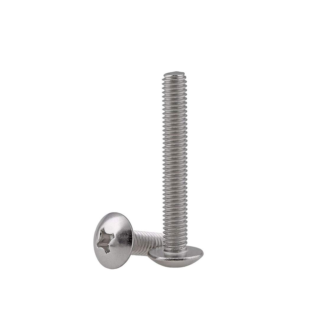 40-Pack M4 x 30mm Stainless Steel Machine Screws for Cabinet Drawer Knob - Durable 304 Steel Truss Head Bolts for Home Furniture Assembly