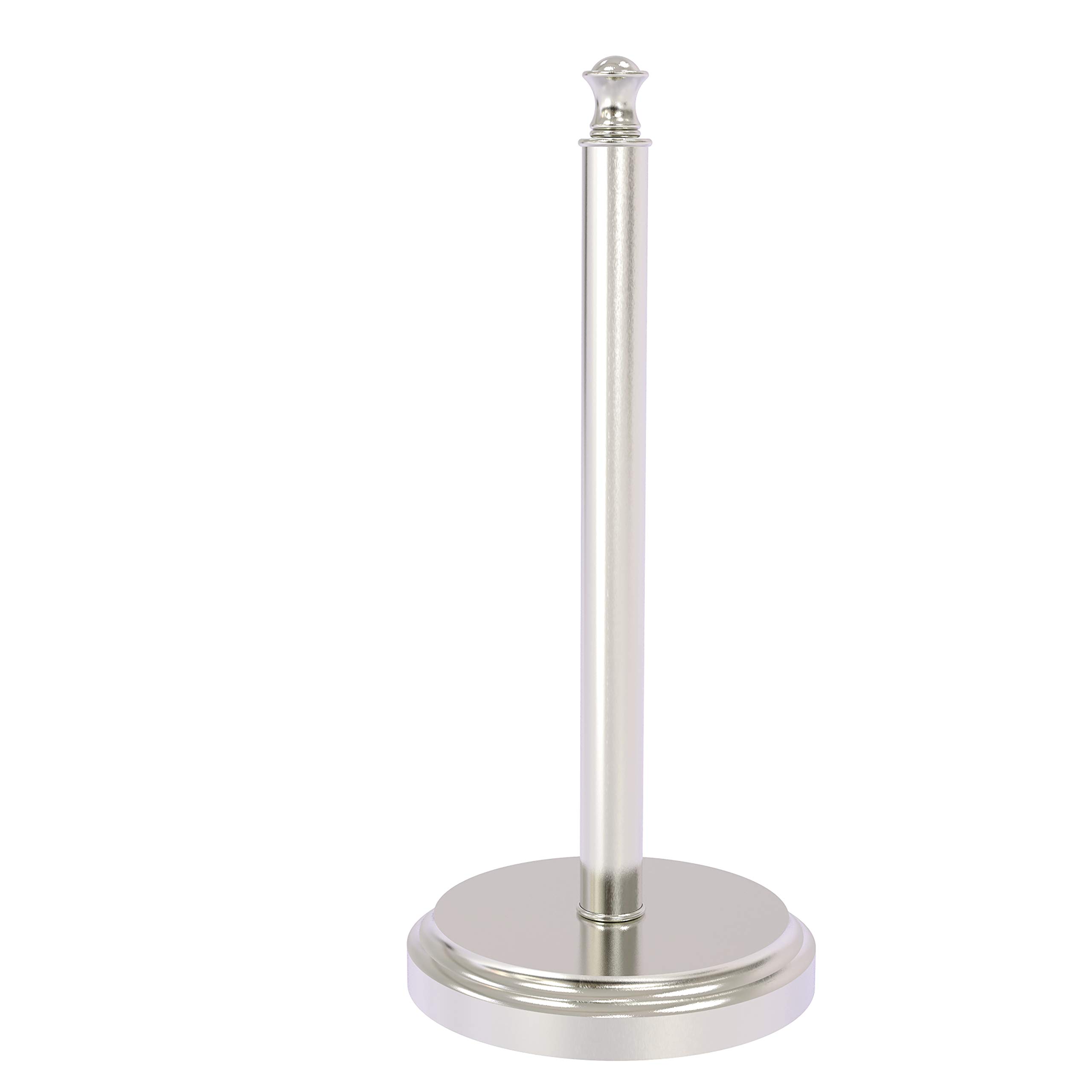 Allied Brass Carolina Collection Countertop Paper Towel Holder - Satin Nickel Finish | Stylish Kitchen & Bathroom Organizer