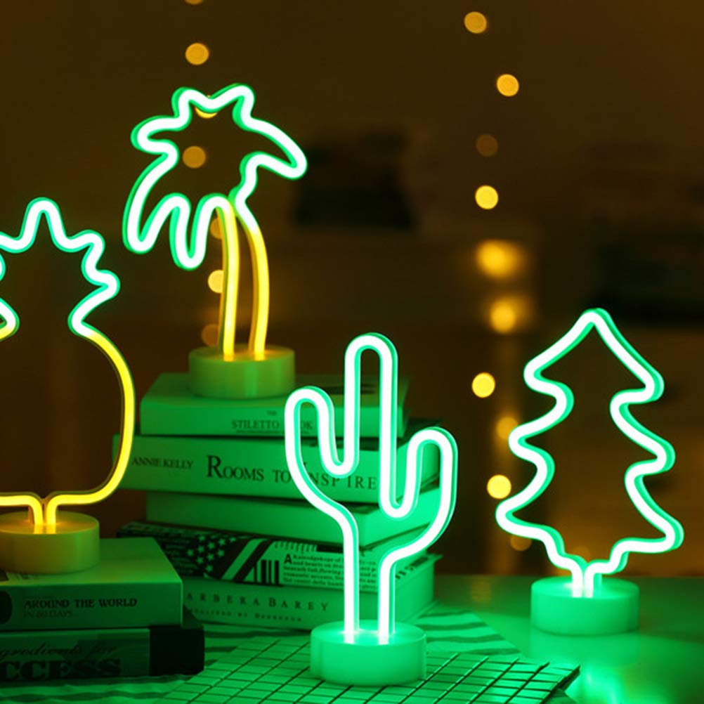 SOLUSTRE Neon LED Christmas Tree Light - Desktop Holiday Decor, Merry Christmas Neon Sign, Party & Home Decoration for Festive Nights & Seasonal Cheer