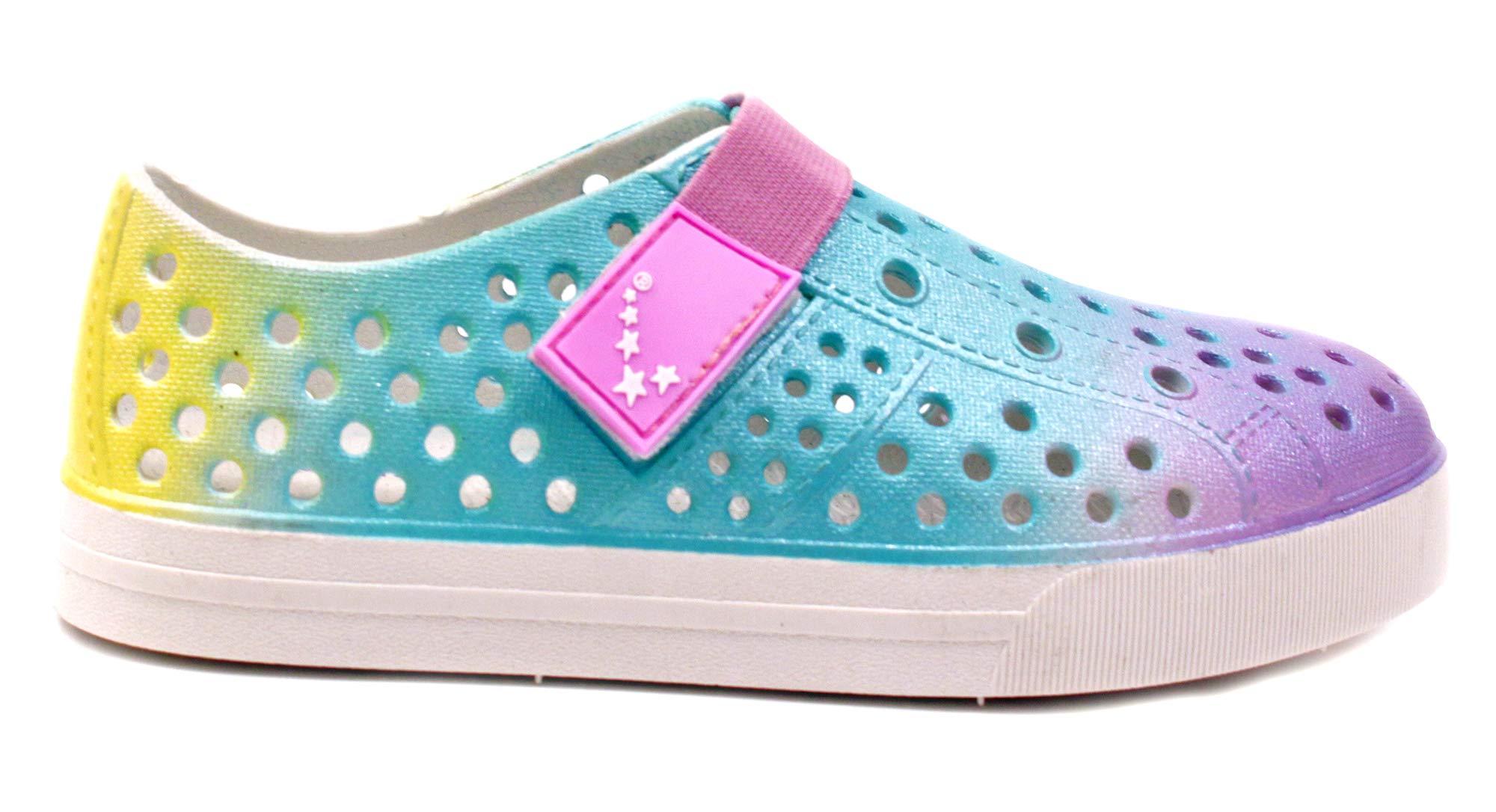 Luckers Girls Water Shoes - Quick Dry Slip-On Sneakers for Beach, Pool & Outdoor Play - Lightweight & Comfortable Kids Aqua Shoes for Swimming, Surfing & Water Activities