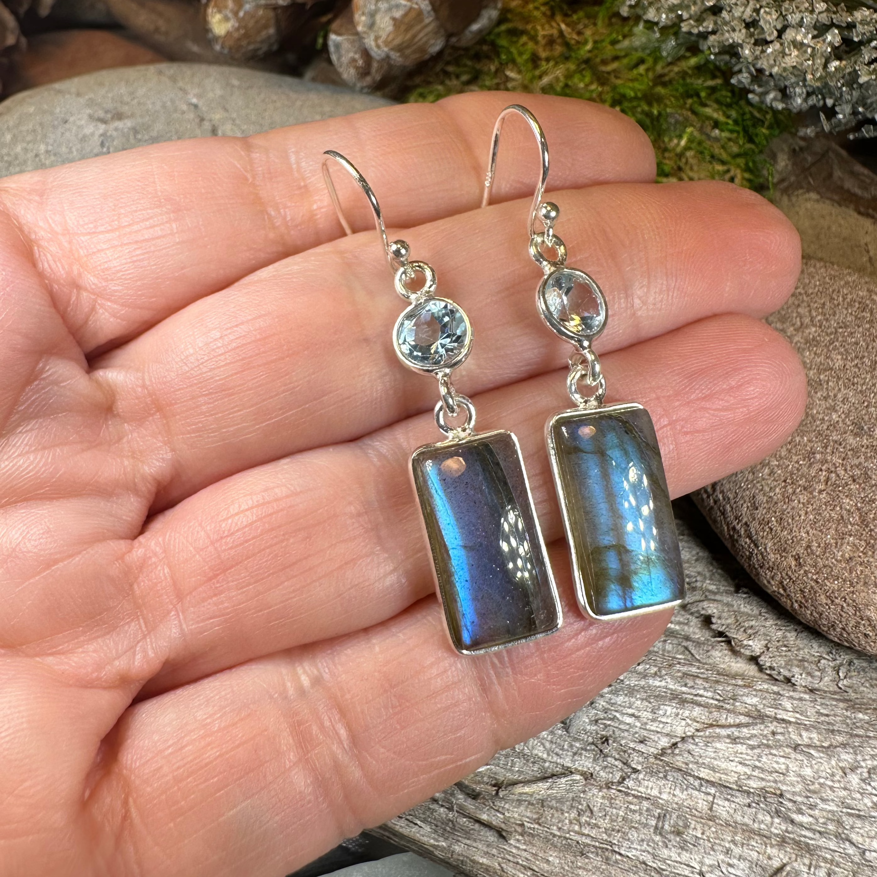 Celtic Waters Earrings - Handmade Sterling Silver Celtic Knot Dangle Earrings for Women | Perfect for Weddings, Parties & Everyday Wear