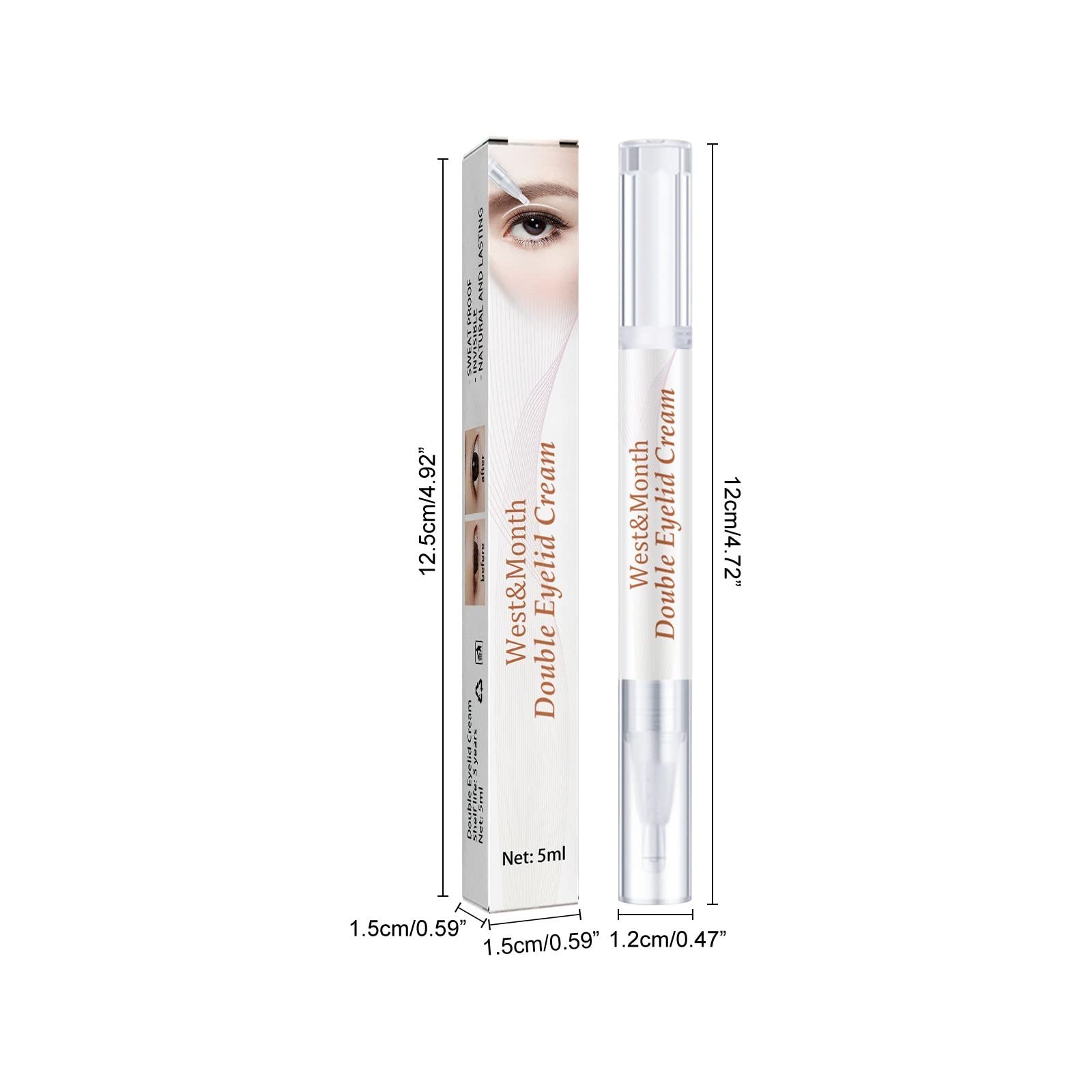 Dean Koontz The Eyes of Darkness 1981 Novel | Invisible Double Eyelid Glue & Styling Cream Stick | Long-Lasting Eyelid Tape & Serum | Eye Makeup Gifts for Women & Grandma | Perfect for Asian Beauty Routine & Special Occasions