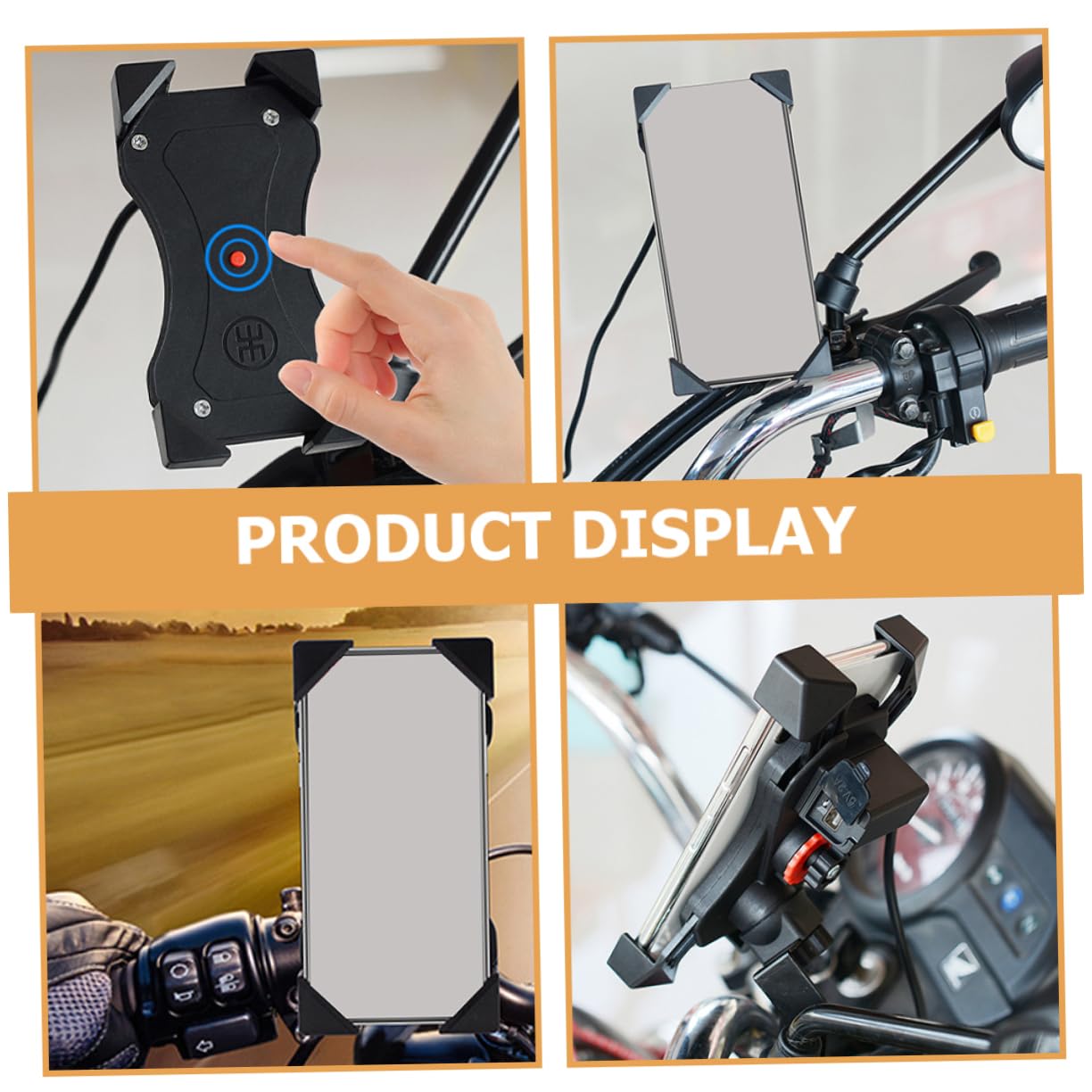 Universal Phone Stand Holder - Adjustable Phone Mount Bracket for Desk, Car & Travel - Compatible with iPhone, Samsung & All Smartphones - Perfect for Watching Videos, Video Calls & Hands-Free Use